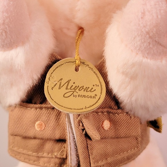 Miyoni Pink Piglet by‎ Aurora w Build A Bear Jacket & Matching Hat Plush Pig 9" - Picture 9 of 9